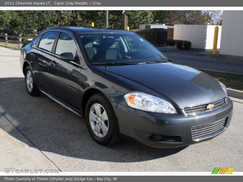 Cyber Gray Metallic / Gray 2011 Chevrolet Impala LT