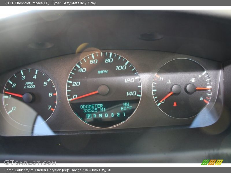 Cyber Gray Metallic / Gray 2011 Chevrolet Impala LT