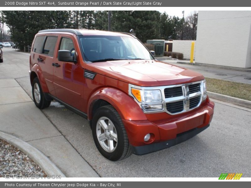 Sunburst Orange Pearl / Dark Slate Gray/Light Slate Gray 2008 Dodge Nitro SXT 4x4