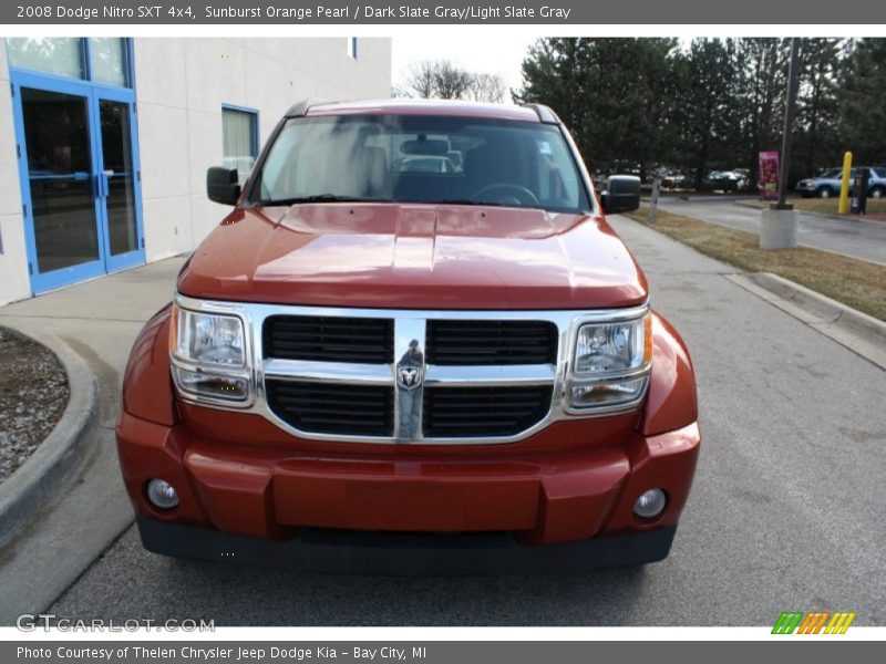 Sunburst Orange Pearl / Dark Slate Gray/Light Slate Gray 2008 Dodge Nitro SXT 4x4