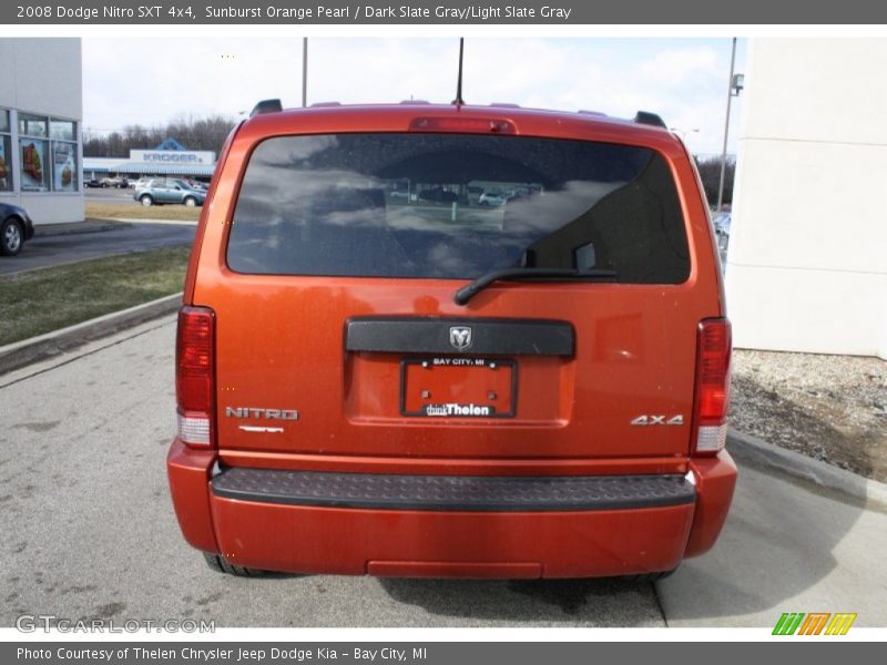 Sunburst Orange Pearl / Dark Slate Gray/Light Slate Gray 2008 Dodge Nitro SXT 4x4