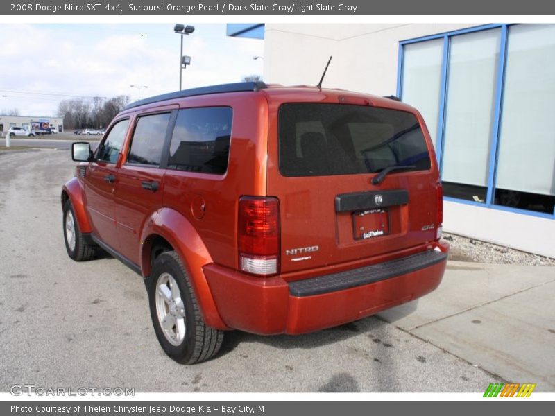 Sunburst Orange Pearl / Dark Slate Gray/Light Slate Gray 2008 Dodge Nitro SXT 4x4