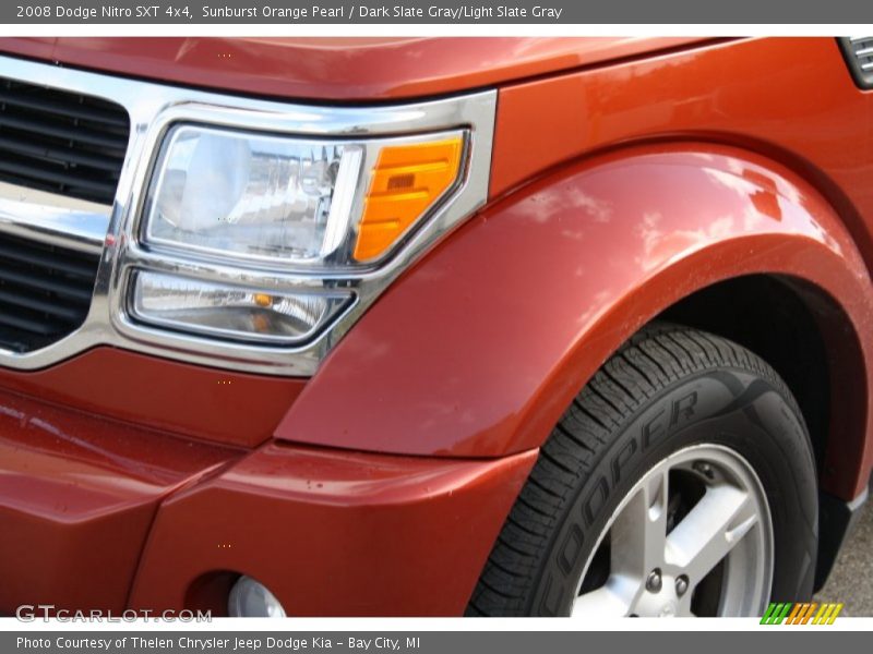 Sunburst Orange Pearl / Dark Slate Gray/Light Slate Gray 2008 Dodge Nitro SXT 4x4