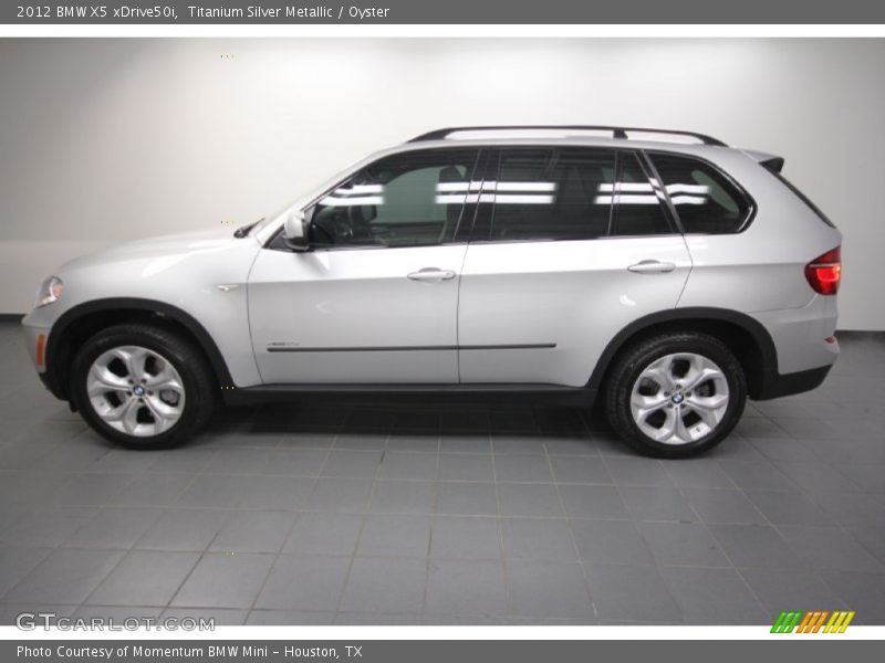 Titanium Silver Metallic / Oyster 2012 BMW X5 xDrive50i