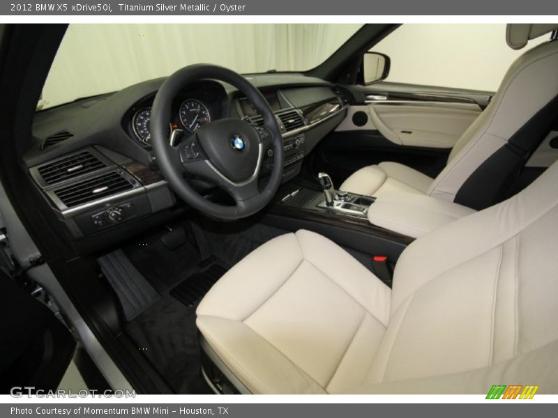 Titanium Silver Metallic / Oyster 2012 BMW X5 xDrive50i