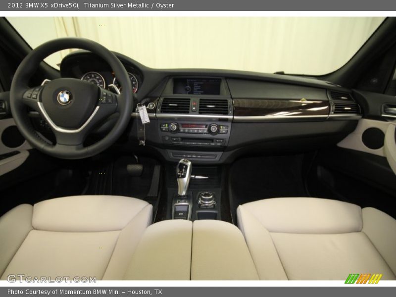 Titanium Silver Metallic / Oyster 2012 BMW X5 xDrive50i