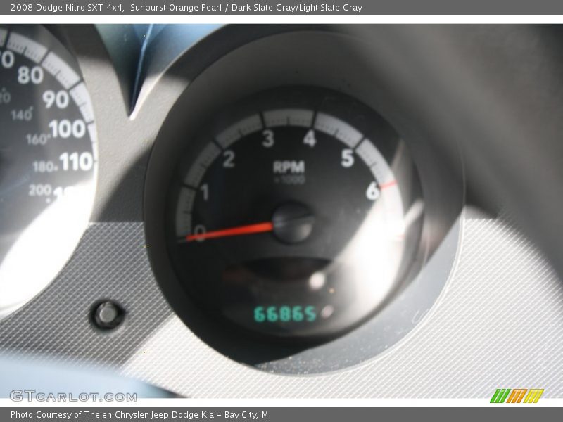 Sunburst Orange Pearl / Dark Slate Gray/Light Slate Gray 2008 Dodge Nitro SXT 4x4