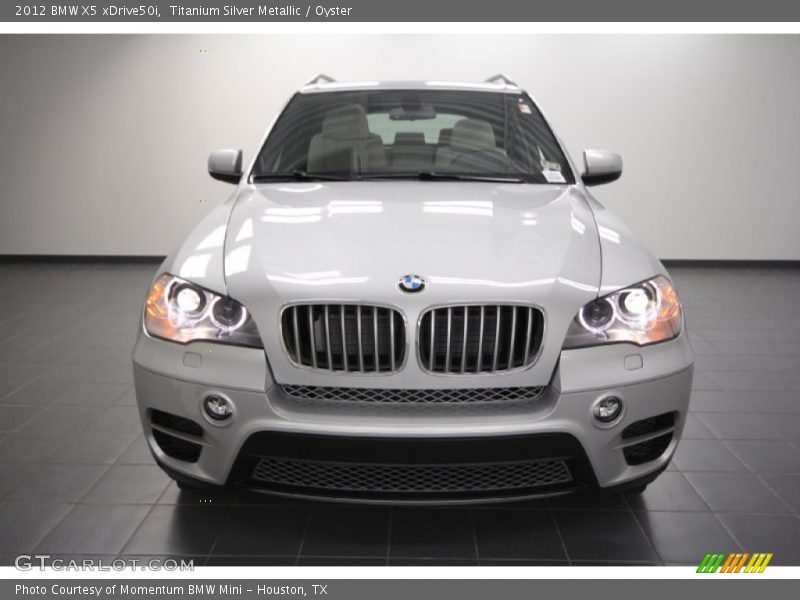 Titanium Silver Metallic / Oyster 2012 BMW X5 xDrive50i