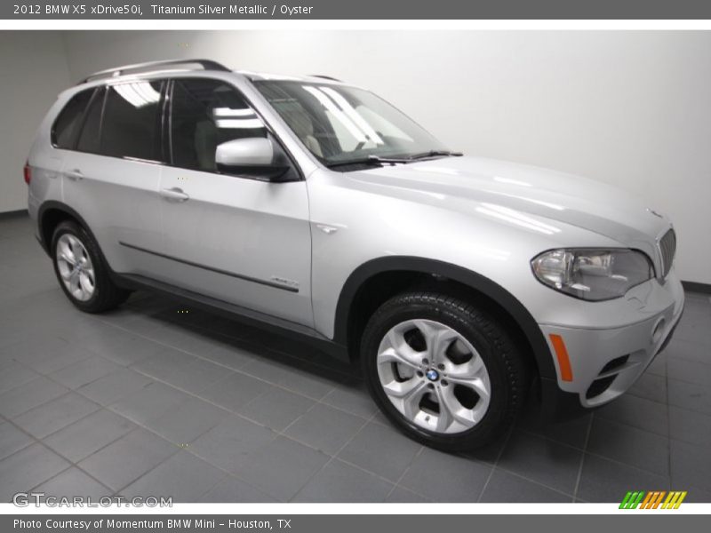 Titanium Silver Metallic / Oyster 2012 BMW X5 xDrive50i