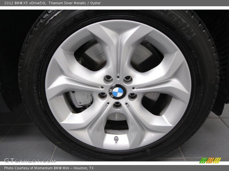 Titanium Silver Metallic / Oyster 2012 BMW X5 xDrive50i