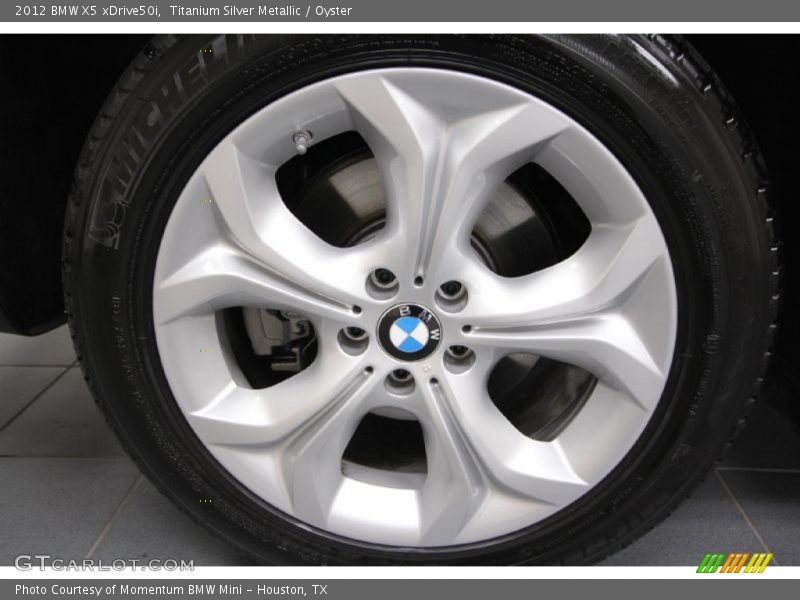 Titanium Silver Metallic / Oyster 2012 BMW X5 xDrive50i