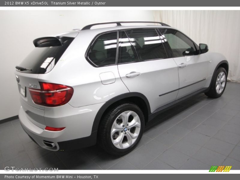 Titanium Silver Metallic / Oyster 2012 BMW X5 xDrive50i