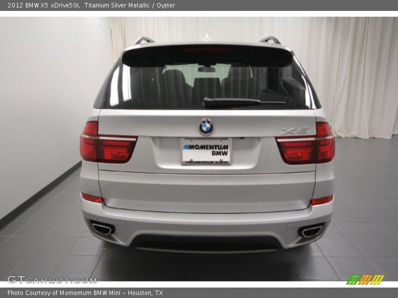 Titanium Silver Metallic / Oyster 2012 BMW X5 xDrive50i