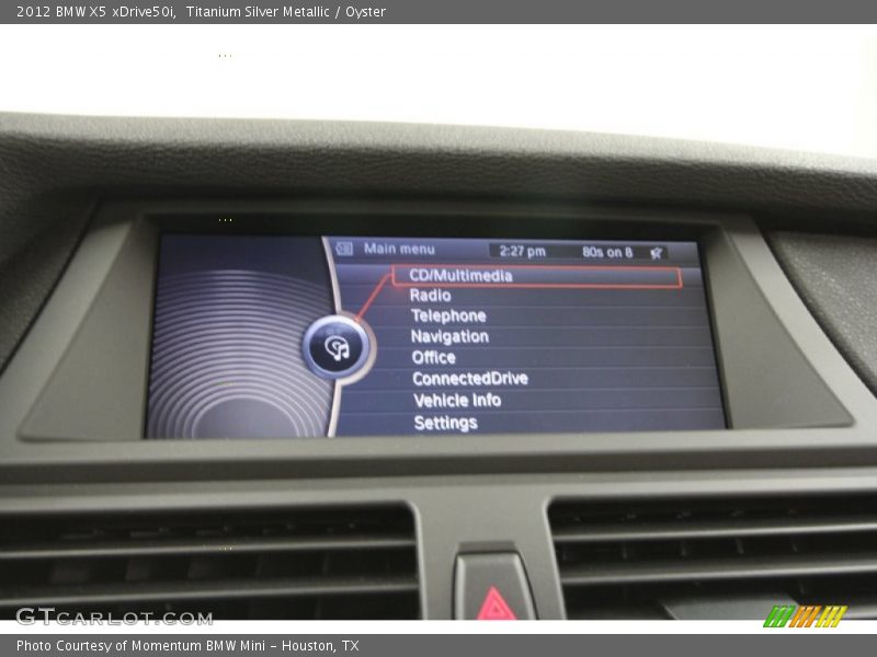 Titanium Silver Metallic / Oyster 2012 BMW X5 xDrive50i