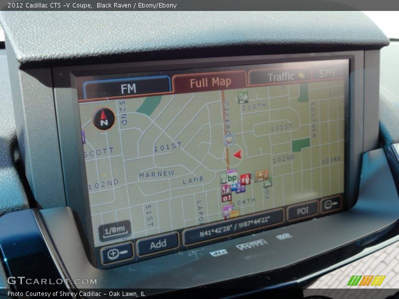 Navigation of 2012 CTS -V Coupe