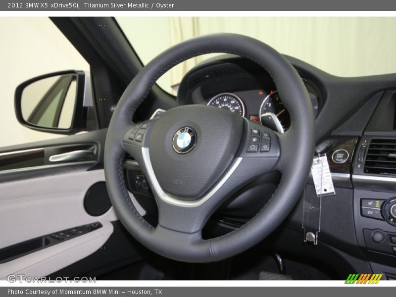 Titanium Silver Metallic / Oyster 2012 BMW X5 xDrive50i