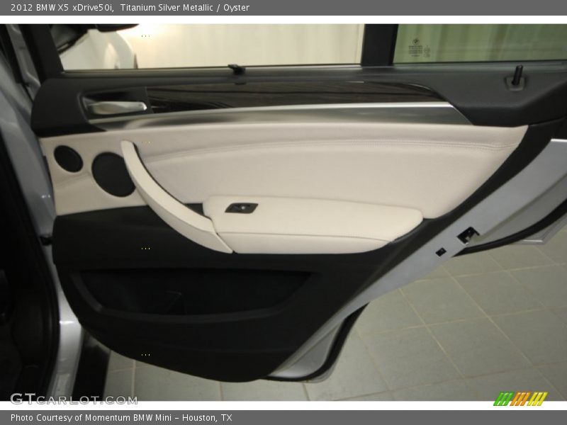 Titanium Silver Metallic / Oyster 2012 BMW X5 xDrive50i