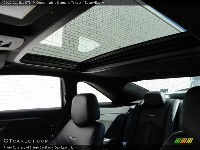 White Diamond Tricoat / Ebony/Ebony 2012 Cadillac CTS -V Coupe