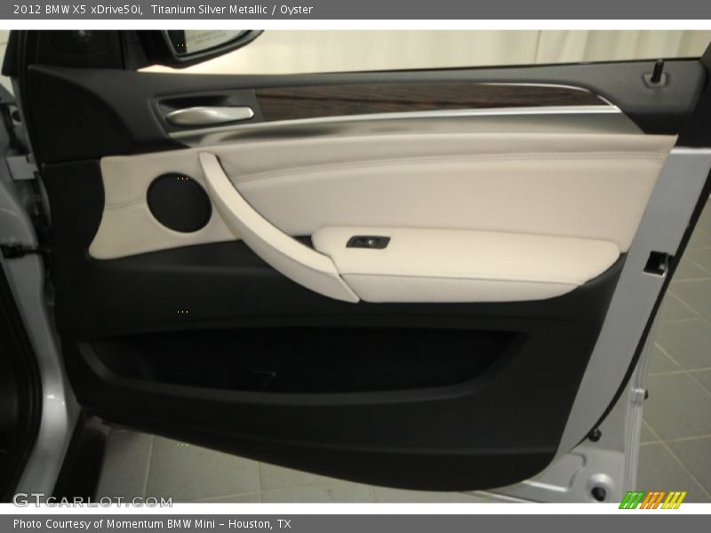 Titanium Silver Metallic / Oyster 2012 BMW X5 xDrive50i