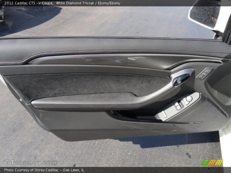 White Diamond Tricoat / Ebony/Ebony 2012 Cadillac CTS -V Coupe