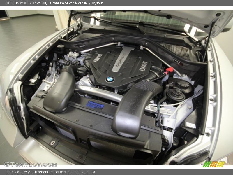 Titanium Silver Metallic / Oyster 2012 BMW X5 xDrive50i