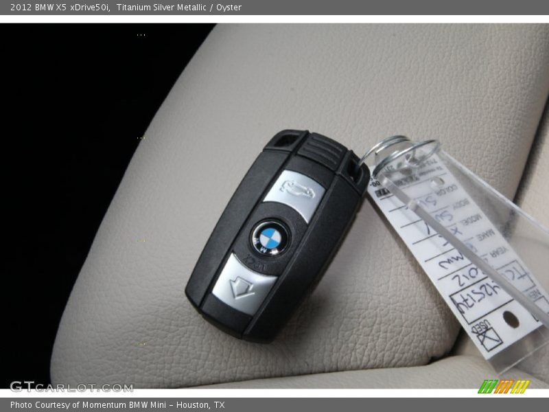 Titanium Silver Metallic / Oyster 2012 BMW X5 xDrive50i