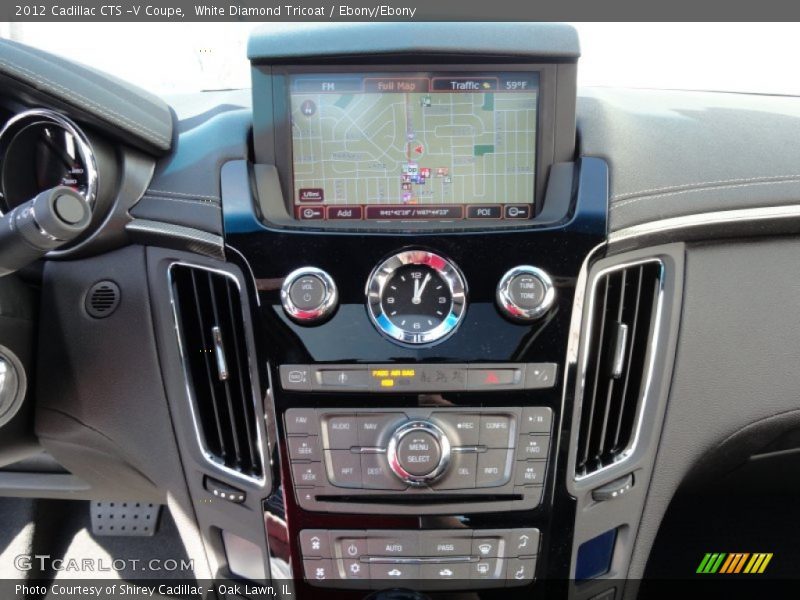 White Diamond Tricoat / Ebony/Ebony 2012 Cadillac CTS -V Coupe