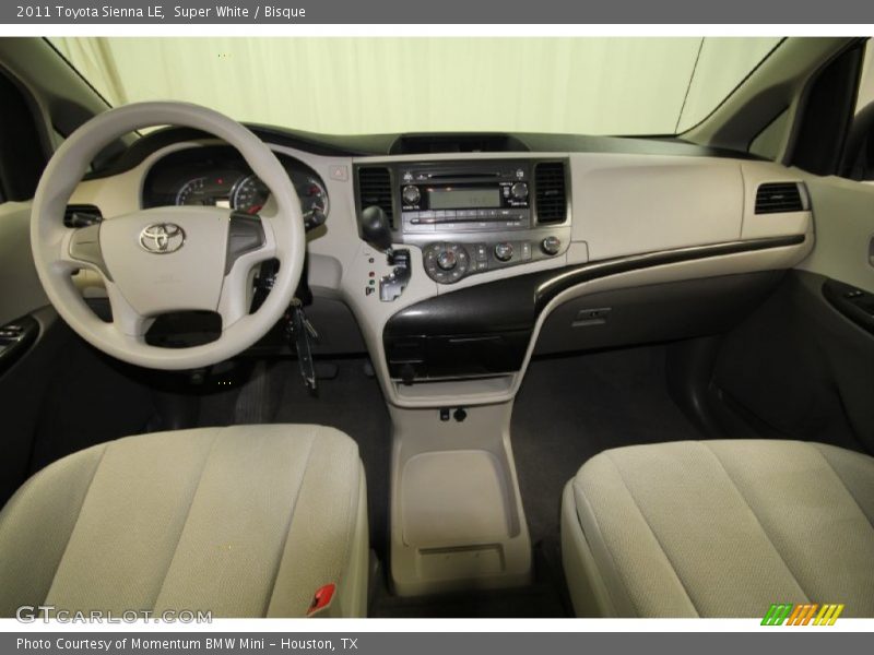 Super White / Bisque 2011 Toyota Sienna LE