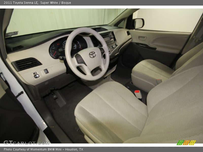 Super White / Bisque 2011 Toyota Sienna LE