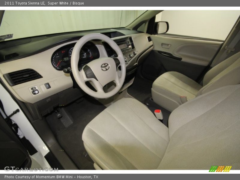 Super White / Bisque 2011 Toyota Sienna LE