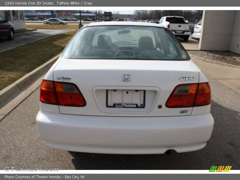 Taffeta White / Gray 1999 Honda Civic EX Sedan