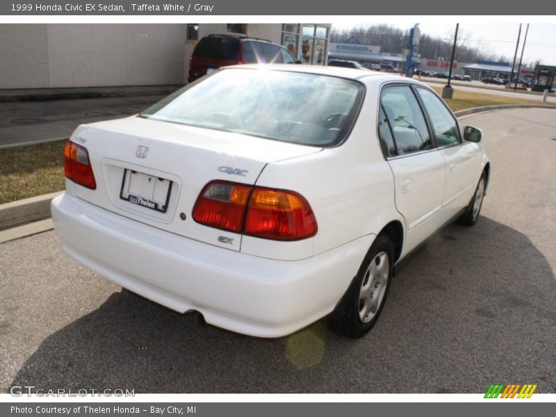 Taffeta White / Gray 1999 Honda Civic EX Sedan