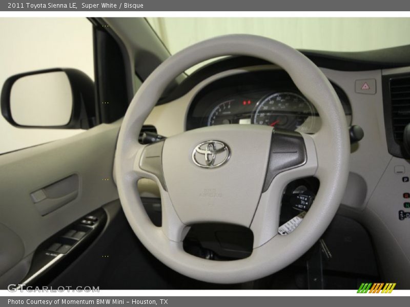 Super White / Bisque 2011 Toyota Sienna LE