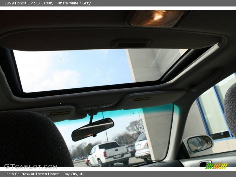 Taffeta White / Gray 1999 Honda Civic EX Sedan