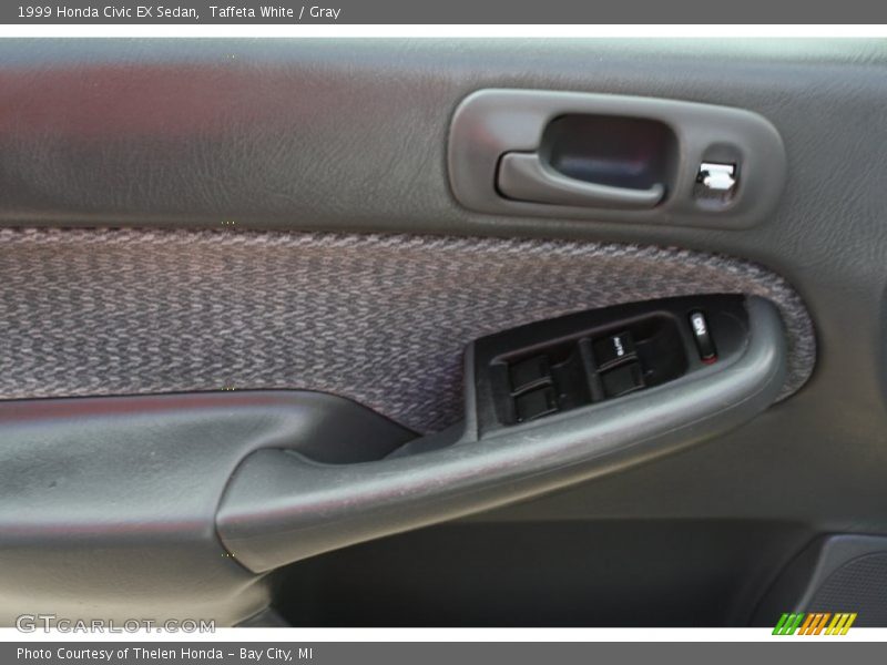 Taffeta White / Gray 1999 Honda Civic EX Sedan