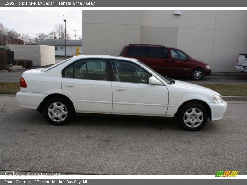 Taffeta White / Gray 1999 Honda Civic EX Sedan