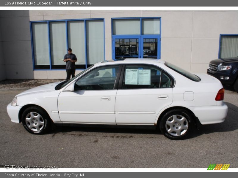 Taffeta White / Gray 1999 Honda Civic EX Sedan