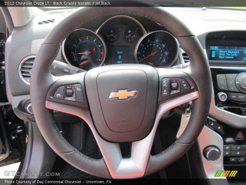 Black Granite Metallic / Jet Black 2012 Chevrolet Cruze LT