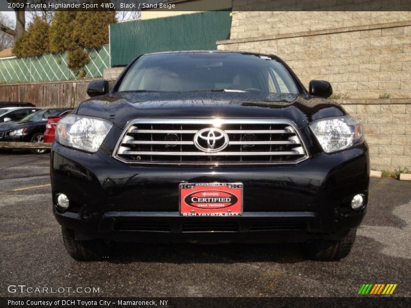 Black / Sand Beige 2009 Toyota Highlander Sport 4WD