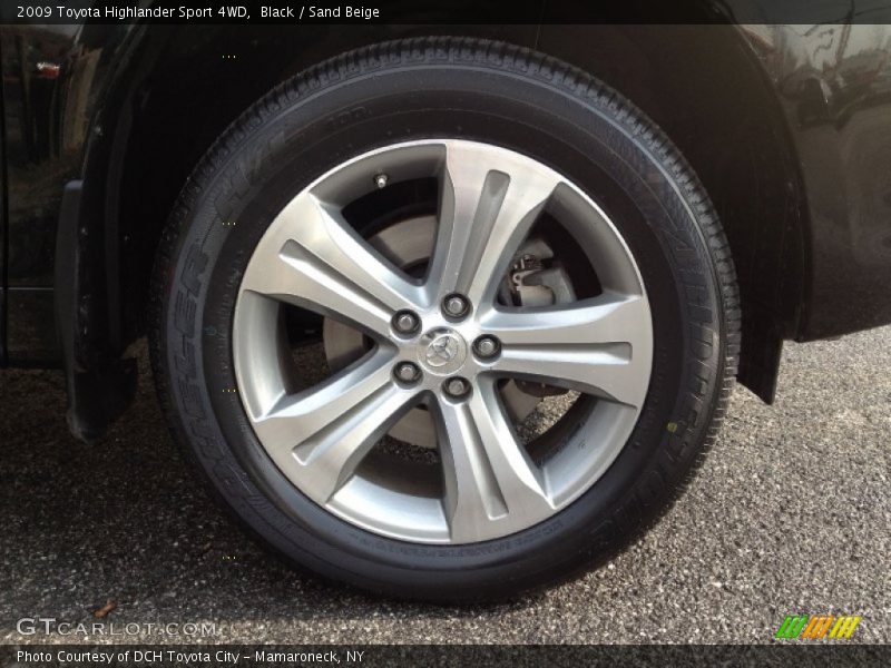 Black / Sand Beige 2009 Toyota Highlander Sport 4WD