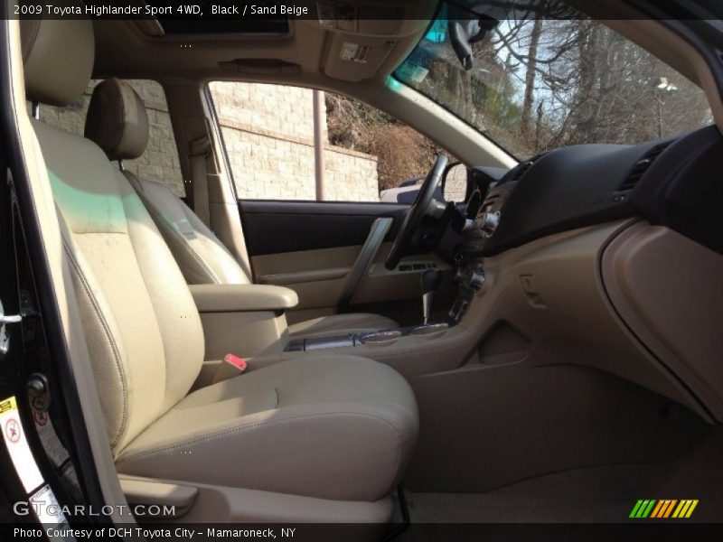 Black / Sand Beige 2009 Toyota Highlander Sport 4WD