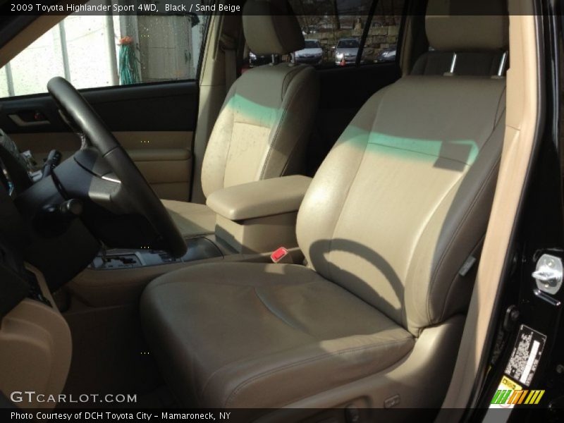 Black / Sand Beige 2009 Toyota Highlander Sport 4WD