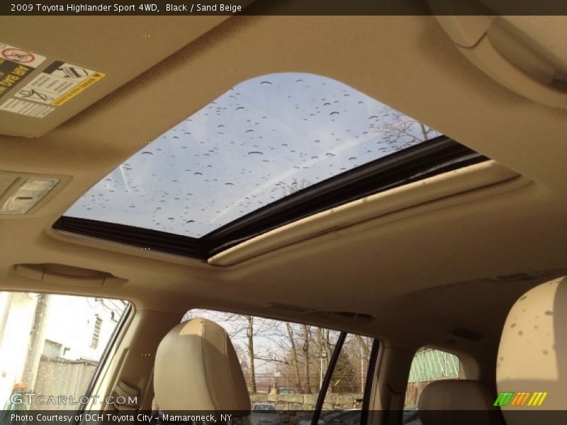Black / Sand Beige 2009 Toyota Highlander Sport 4WD