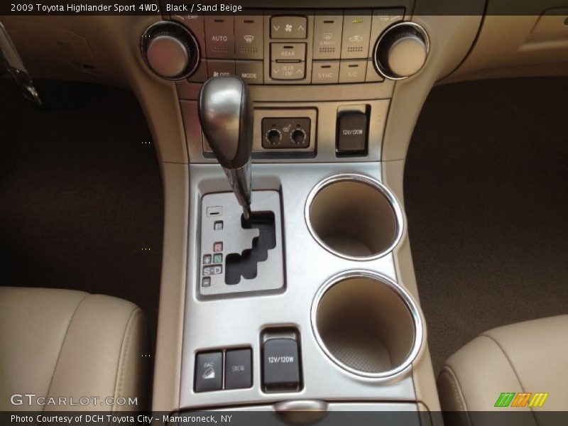 Black / Sand Beige 2009 Toyota Highlander Sport 4WD