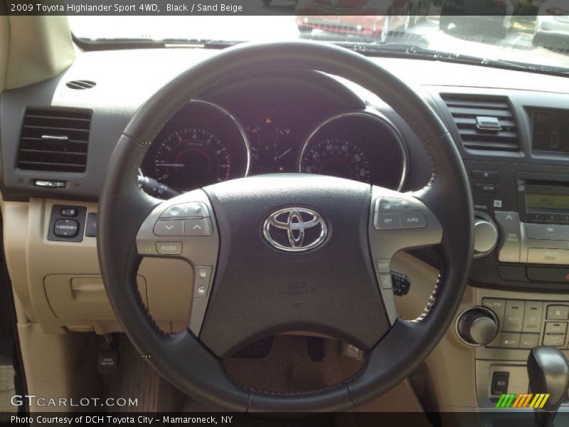 Black / Sand Beige 2009 Toyota Highlander Sport 4WD