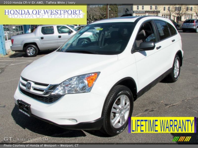 Taffeta White / Ivory 2010 Honda CR-V EX AWD