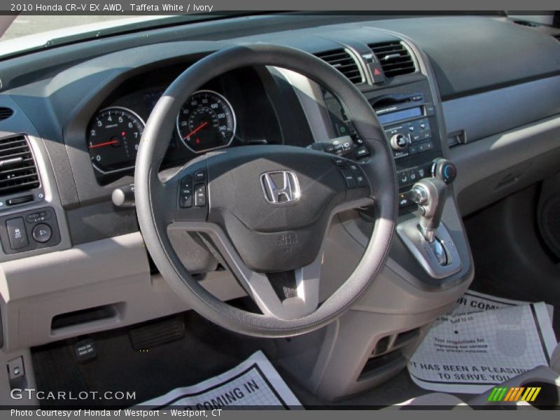 Taffeta White / Ivory 2010 Honda CR-V EX AWD