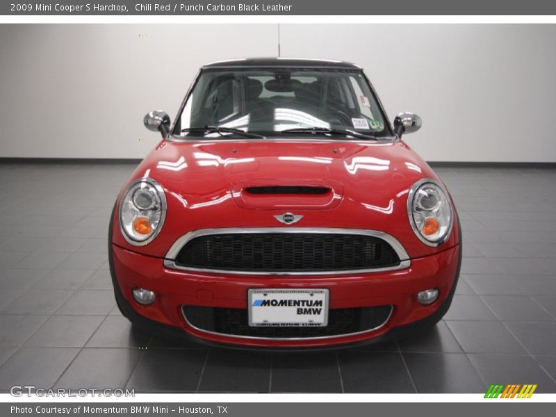 Chili Red / Punch Carbon Black Leather 2009 Mini Cooper S Hardtop