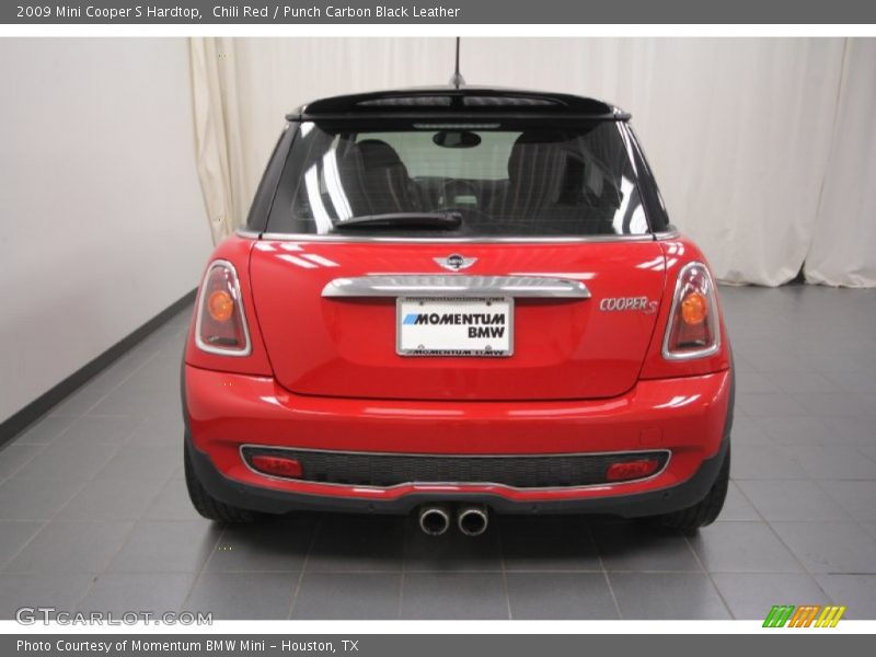 Chili Red / Punch Carbon Black Leather 2009 Mini Cooper S Hardtop
