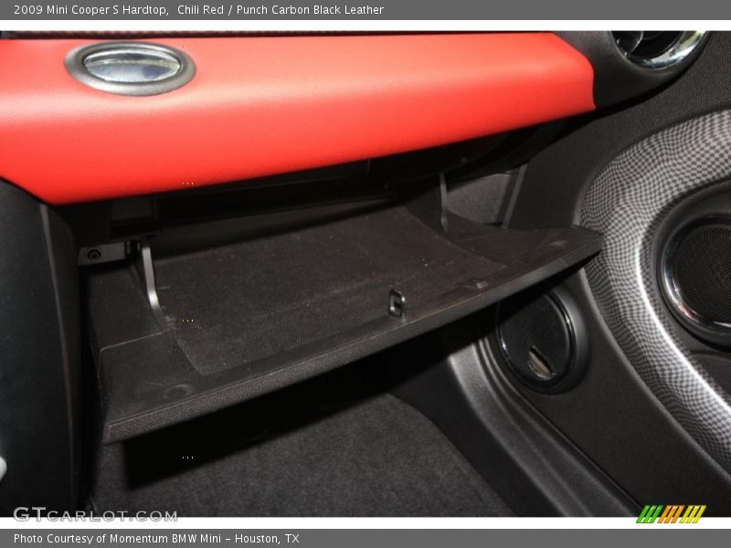 Chili Red / Punch Carbon Black Leather 2009 Mini Cooper S Hardtop